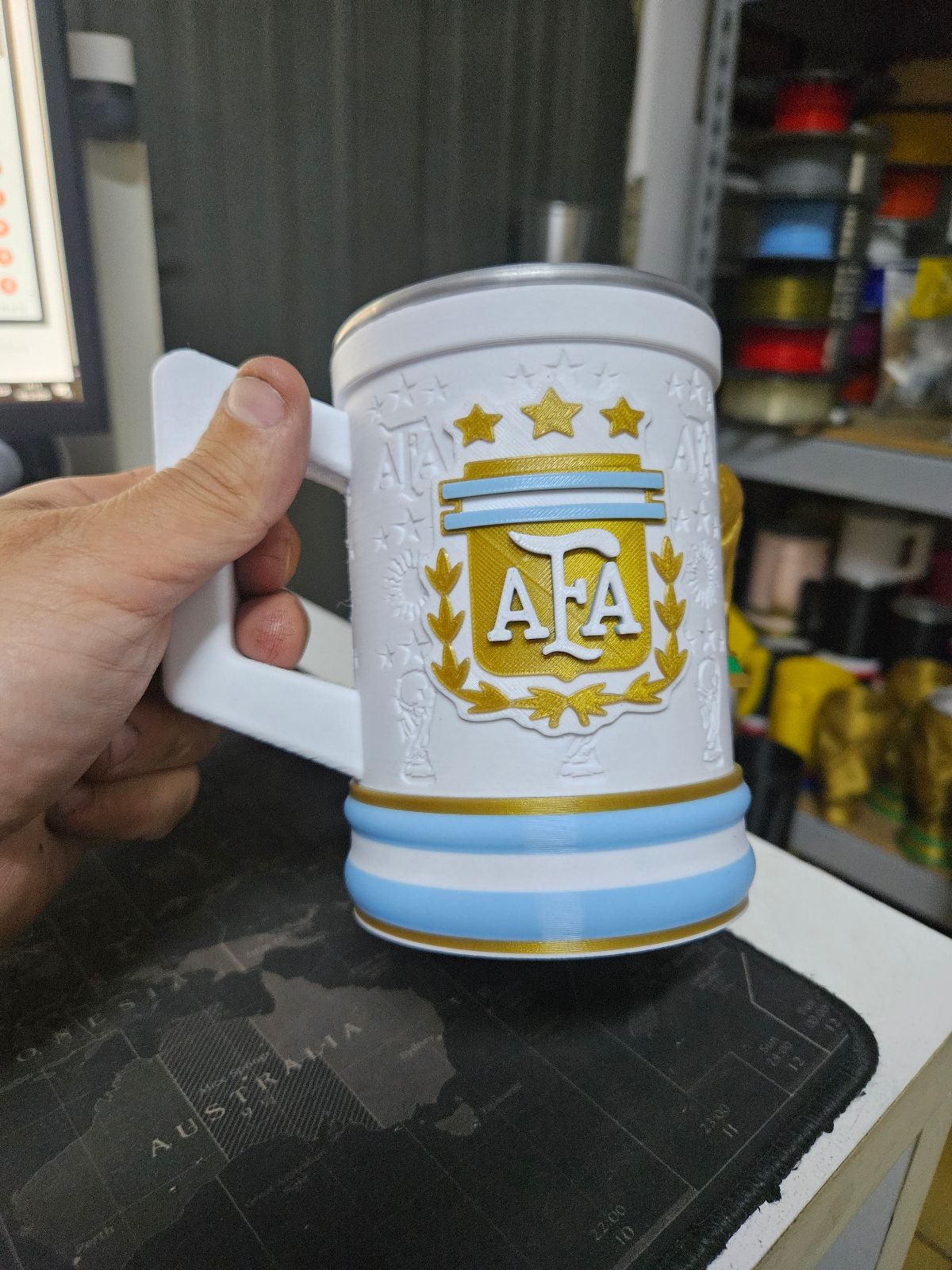 a full con las jarras de la selección 