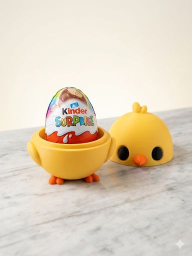 Pollito Porta Huevo Kinder