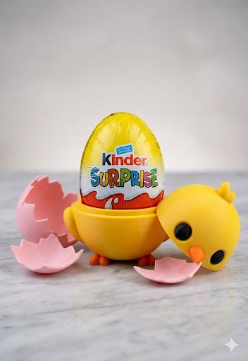 Pollito Porta Huevo Kinder 3